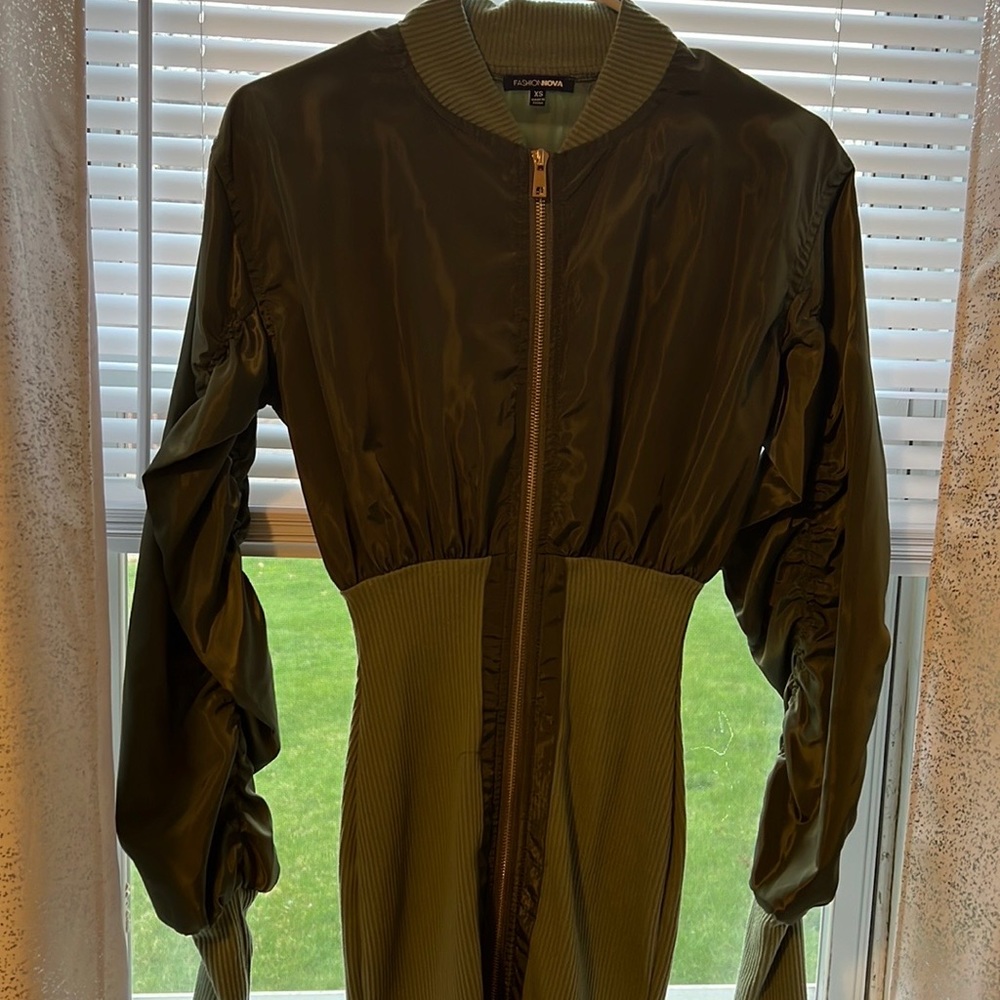 Mini dress olive